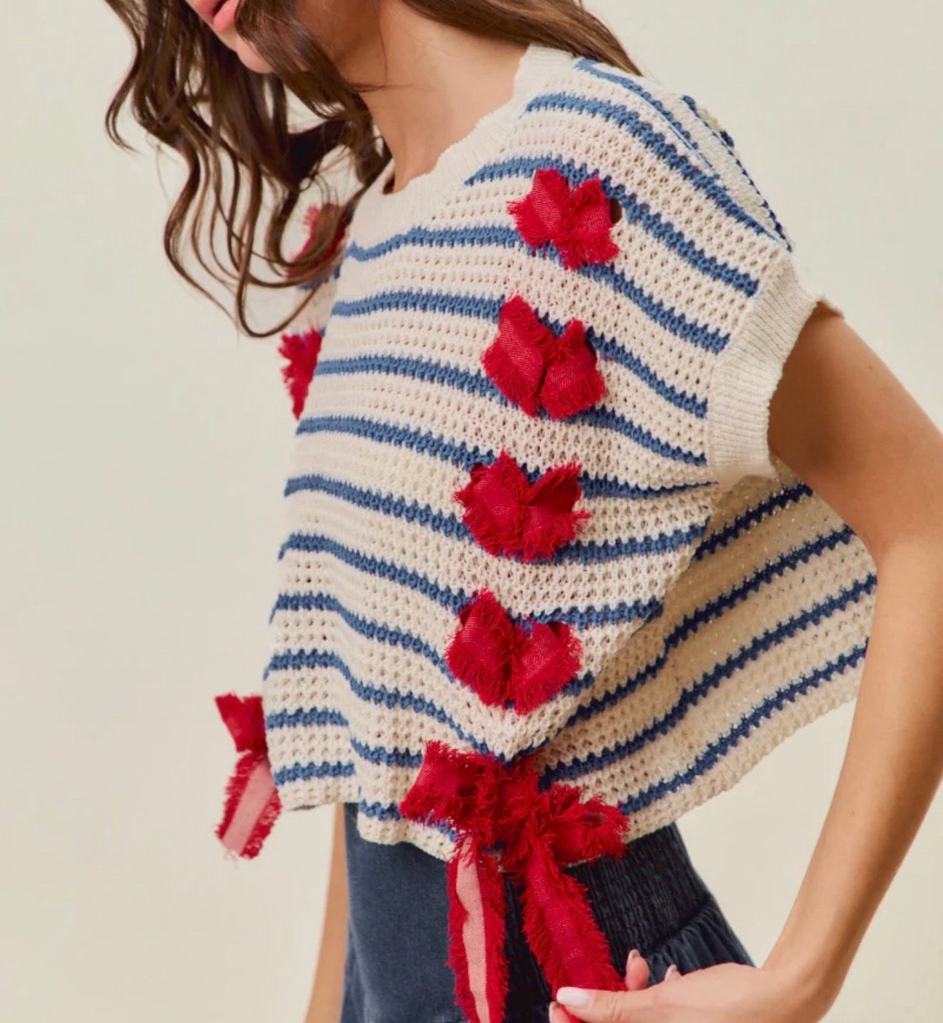 z   4th Of July Sweater Vest Top