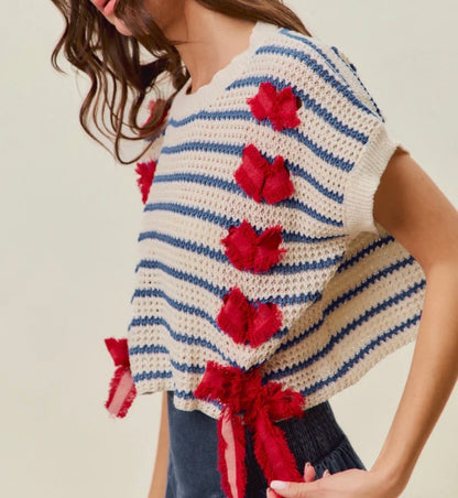 z   4th Of July Sweater Vest Top