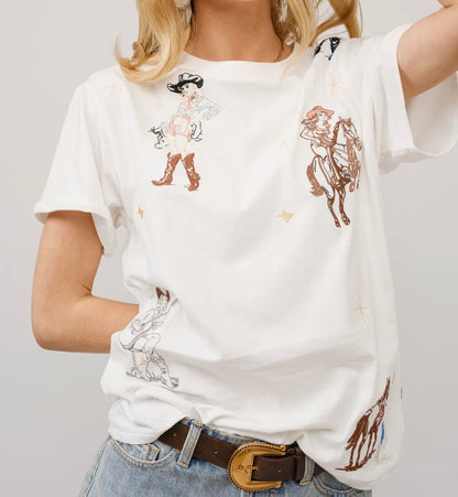z   Western Embroidered T-Shirt