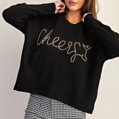 z   CHEERS Long Sleeve Sweater