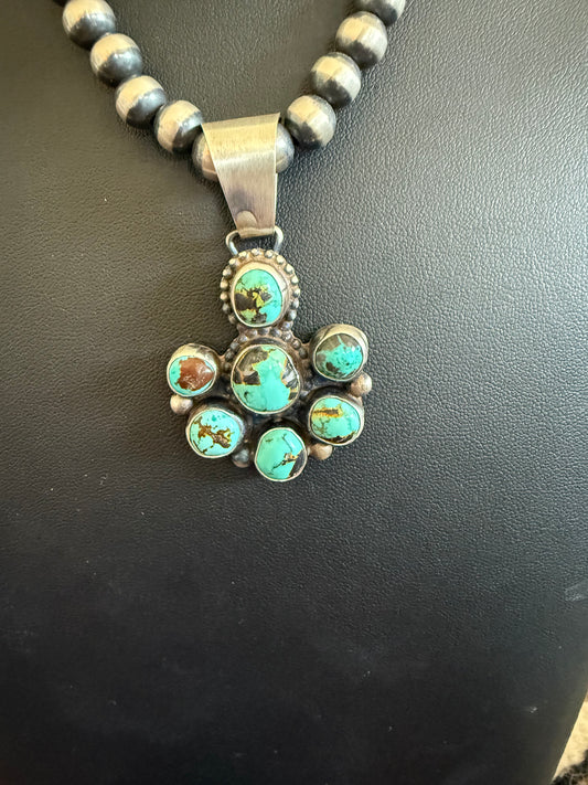 Sterling Silver Blue Moon Cluster Pendant