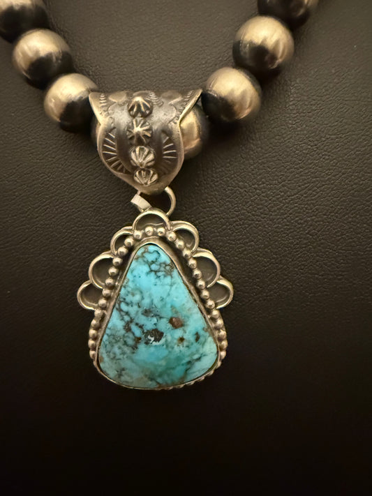 Sterling Silver Turquoise Pendant